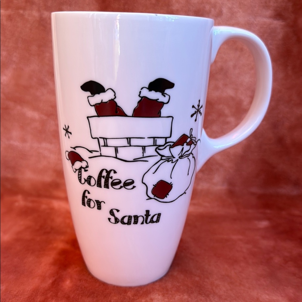 Charming Santa Design White Mug